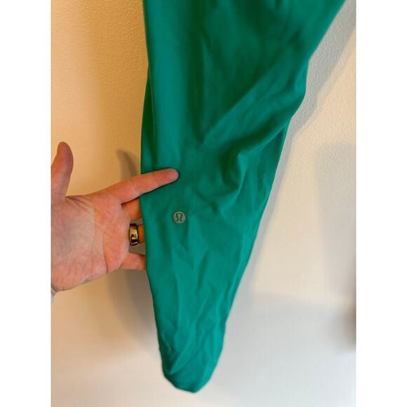 Lululemon Wunder Train Everlux High Rise Stretch Maldives Green 28” Size 14 - Picture 4 of 7